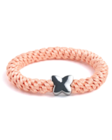 Charmz Peach Silver Butterfly